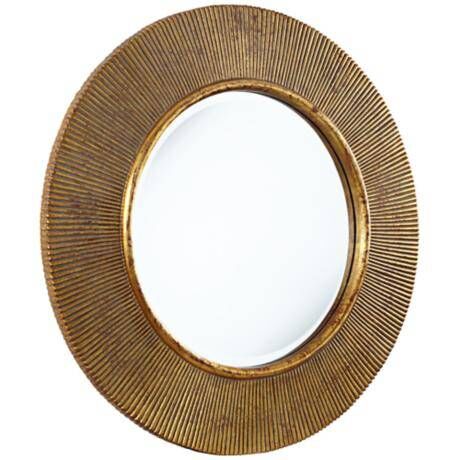 Round Oval sunburst Gold Wall Mirror For Bathroom Decorative 0