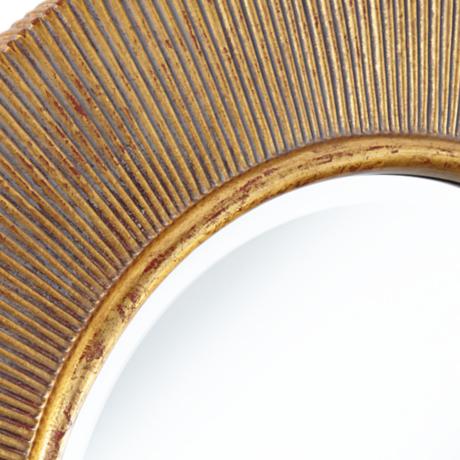 Round Oval sunburst Gold Wall Mirror For Bathroom Decorative 1