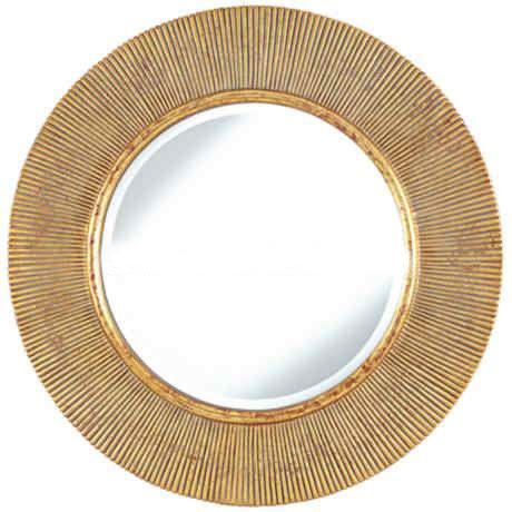 Round Oval sunburst Gold Wall Mirror For Bathroom Decorative 2