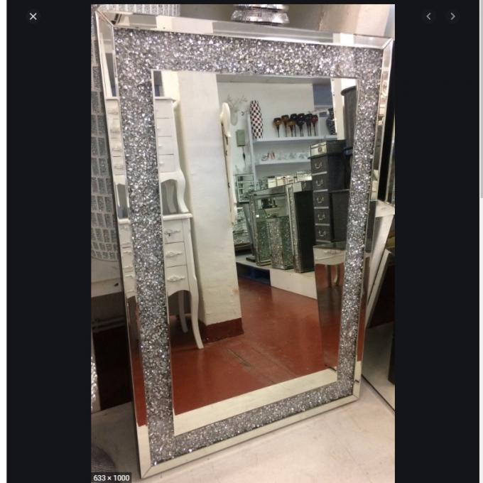 24 Inch Rectangle Hanging Full Length Mirror Bathroom With MDF Backboard 0