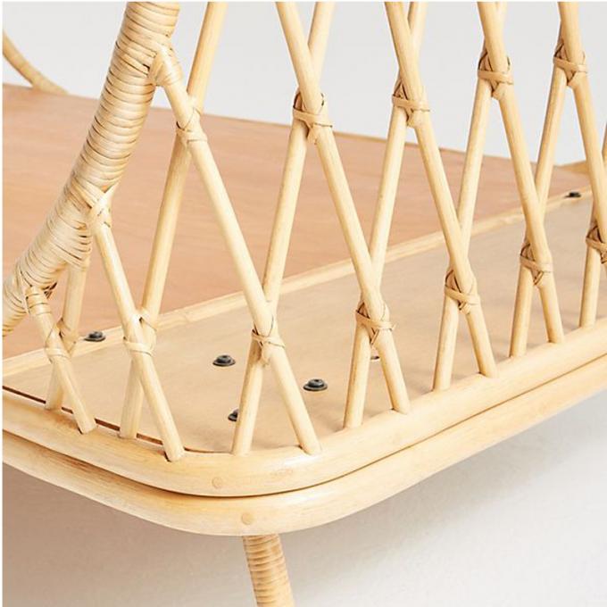Rattan Cane Double Bed Frame Bedroom Furniture For Hotel Restaurant And Banquet 2