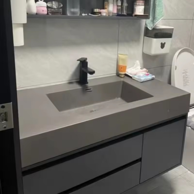 Wandmontiertes Badkasten für 60 Zoll Einfachwaschbecken 1
