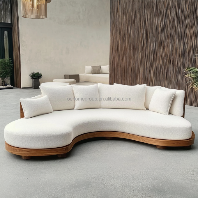 Meubles de salon canapé en velours nordique léger Luxe créatif canapé double fauteuil avec revêtement en tissu 4