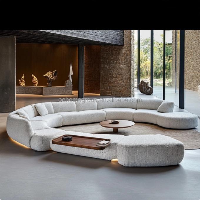 Minimalistische woonkamersofa Italiaanse modeontwerp voor ontspanning en comfort in de vrije tijd 1