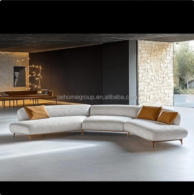 Minimalistische woonkamersofa Italiaanse modeontwerp voor ontspanning en comfort in de vrije tijd 2