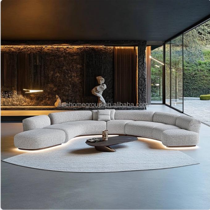 Sofa Sudut Modern Meja Awan Bulat Bagian Kamar Tidur Putih Modern Velvet Sofa Kamar Tidur Sofa Set Modern 3