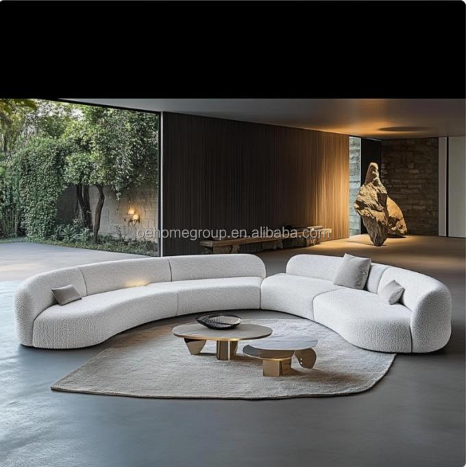 Sofa Sudut Modern Meja Awan Bulat Bagian Kamar Tidur Putih Modern Velvet Sofa Kamar Tidur Sofa Set Modern 4