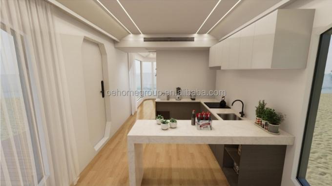 Capsula abitativa modulare di lusso 7 in acciaio prefabbricata Smart Tiny Space Capsule Home Prefabbricata Capsule Room Hotel Capsule House Outdoor 8