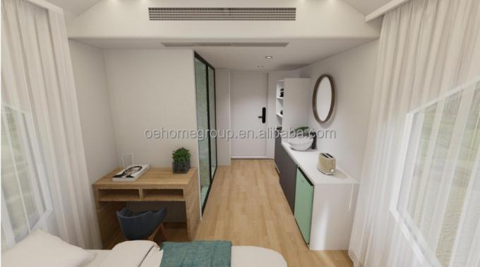 Capsula abitativa modulare di lusso 7 in acciaio prefabbricata Smart Tiny Space Capsule Home Prefabbricata Capsule Room Hotel Capsule House Outdoor 11