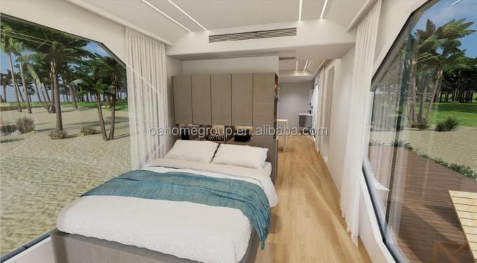 Capsula abitativa modulare di lusso 7 in acciaio prefabbricata Smart Tiny Space Capsule Home Prefabbricata Capsule Room Hotel Capsule House Outdoor 10