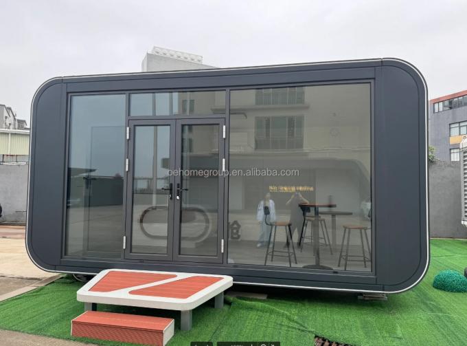 Capsula abitativa modulare di lusso 7 in acciaio prefabbricata Smart Tiny Space Capsule Home Prefabbricata Capsule Room Hotel Capsule House Outdoor 16