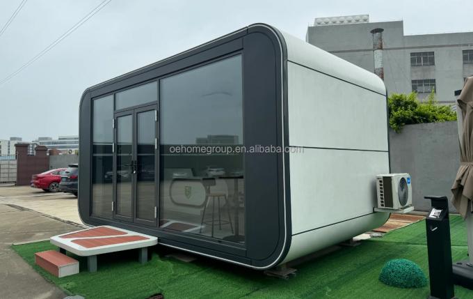 Capsula abitativa modulare di lusso 7 in acciaio prefabbricata Smart Tiny Space Capsule Home Prefabbricata Capsule Room Hotel Capsule House Outdoor 20