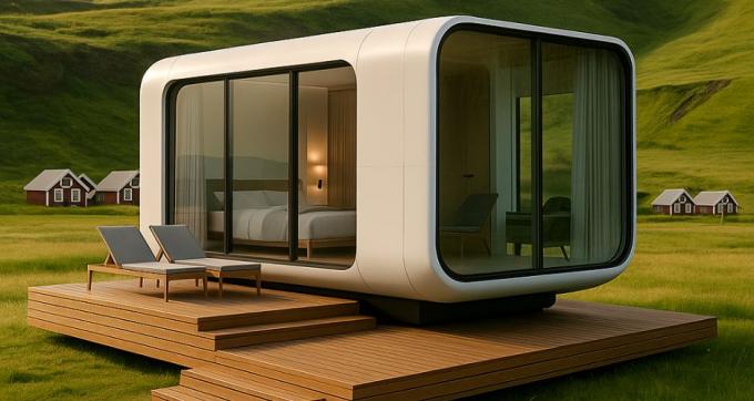 Nhà cabin có thể tháo rời Công viên Nhà vườn di động Với mái che Nhà kho ngoài trời di động cho vườn 9