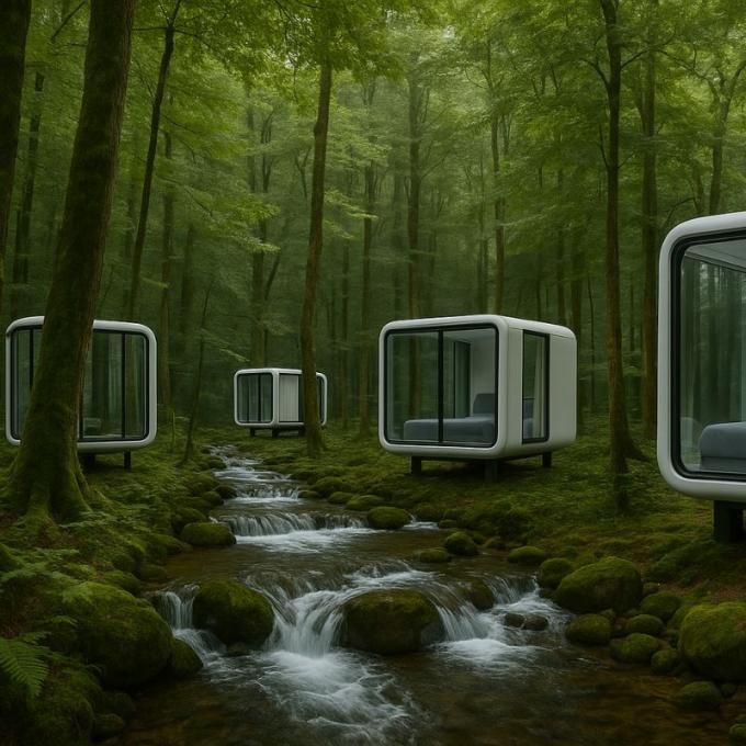 Nhà cabin có thể tháo rời Công viên Nhà vườn di động Với mái che Nhà kho ngoài trời di động cho vườn 13
