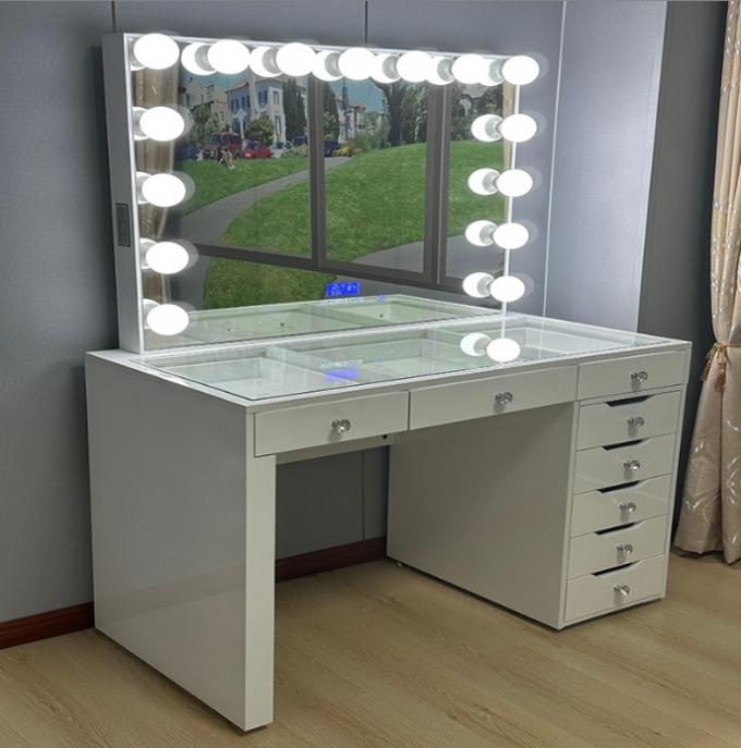 Tủ đầu giường ở Mỹ cho phòng ngủ, bàn trang điểm, bàn trang điểm có gương, bàn trang điểm mỹ phẩm cho nữ 8