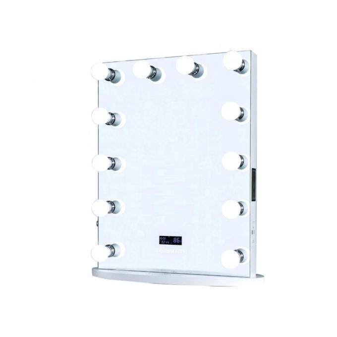 Smart Makeup Mirror with LED Lights Temperature Display Time Display and 1 Year Guarantee 1