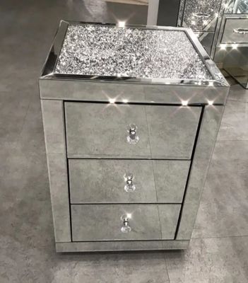 Phòng đựng đồ nội thất gương tùy chỉnh 2 3 ngăn kéo Bàn bên giường