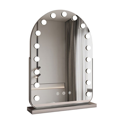 Customizable LED Light Makeup Mirror with USB Charging for Barber Shop and Salon Vanity