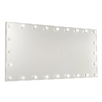 Extra Wide Hollywood Style Makeup Mirror with Frosted LED Bulbs and 136.5*73*8cm Size