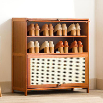 Organizador de almacenamiento de estantes de zapatos de madera moderna 5 nivel