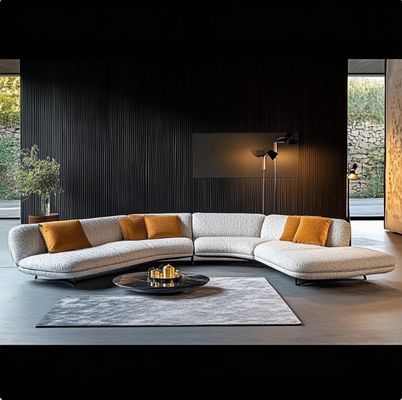 Minimalistische woonkamersofa Italiaanse modeontwerp voor ontspanning en comfort in de vrije tijd