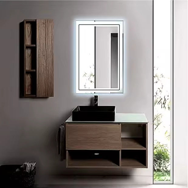 Duvara monte küçük banyo vanity lavabo 600mm özelleştirilmiş 0
